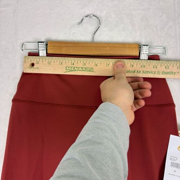 New Spiritual Gangster Brick Red Ada High Waisted 7/8 Leggings Size Medium - Picture 7 of 15